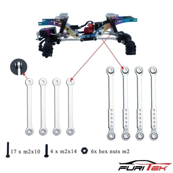 ALU STOCK CLEARANCE LINKS SET FOR FCX24 - WHITE
