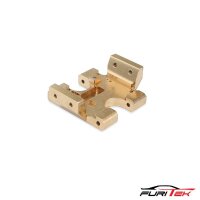 FCX24 GRASSHOPPER BRASS FLAT SKID PLATE - SCX24 TRANSMISSION