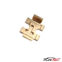 FCX24 GRASSHOPPER BRASS FLAT SKID PLATE - SCX24 TRANSMISSION