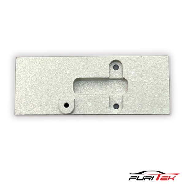 FCX24 RAMPART ALU FLAT SKID PLATE - FOR SCX24 TRANSMISSION