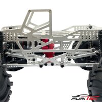 FCX24 RAMPART ALU FLAT SKID PLATE - FOR SCX24 TRANSMISSION