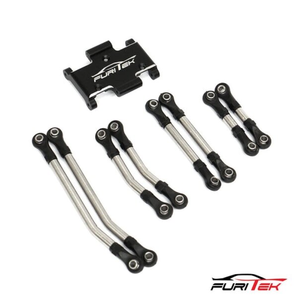 Stahl-Link-Set mit Alu-Skid-Platte