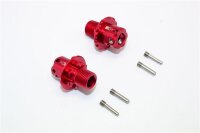 Aluminium Hex-Adapter 13mm rot