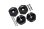 Hex-Adapter 12x7mm schwarz (4 Stk.)