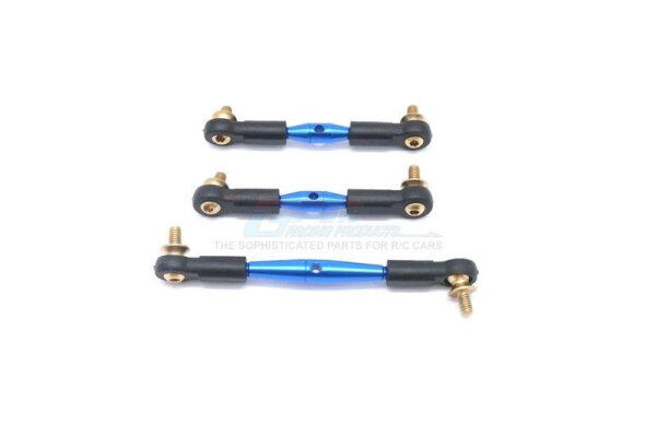 Aluminium Lenk- und Servostangen blau