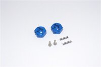 Aluminium Hex-Adapter hinten blau