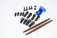 Servo Saver blau mit Spurstangen