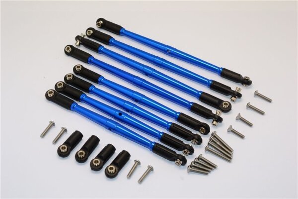 Aluminium Spurstangen Set blau