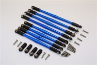 Aluminium Spurstangen Set blau