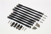 Aluminium Spurstangen Set schwarz