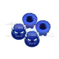 Aluminium Radnabenabdeckung blau (4)