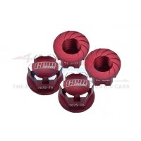 Aluminium Radnabenabdeckung rot (4)