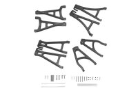 Aluminium Querlenker Set komplett v/h schwarz