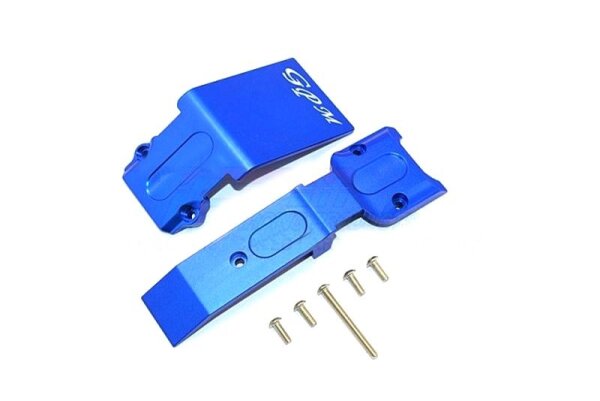 Aluminium Skid-Platte vorne blau