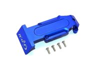 Aluminium Skid-Platte hinten blau