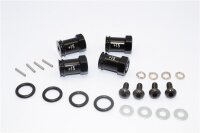 Aluminium Hex Adapter eloxiert +15mm schwarz