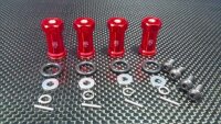 Aluminium Hex Adapter eloxiert +20mm rot