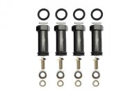 Aluminium Hex Adapter eloxiert +25mm schwarz