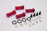 Aluminium Hex Adapter eloxiert +25mm rot