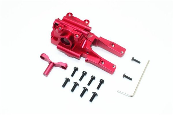 Aluminium Getriebebox eloxiert vorn rot