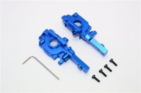 Aluminium Getriebebox eloxiert hinten blau