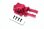 Aluminium Getriebebox eloxiert hinten rot
