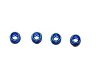 Aluminium Pivotball Muttern eloxiert blau (4 Stk.)
