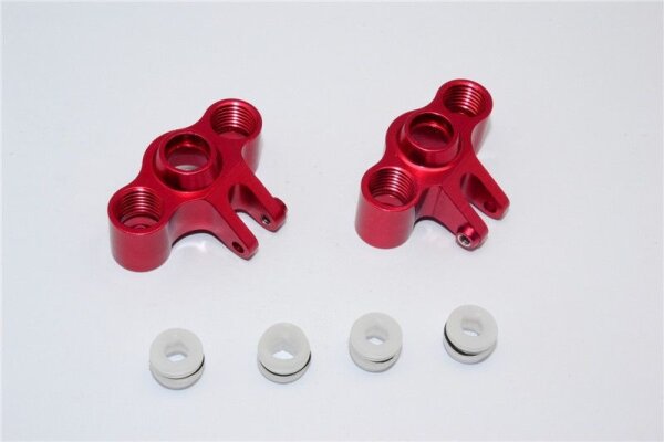 Aluminium Achsschenkel eloxiert v/h rot