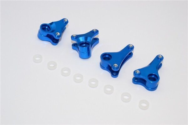 Aluminium Dämpfer-Umlenkhebel eloxiert v/h blau (4 Stk.)