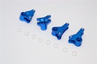 Aluminium Dämpfer-Umlenkhebel eloxiert v/h blau (4 Stk.)