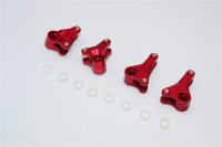 Aluminium Dämpfer-Umlenkhebel eloxiert v/h rot (4 Stk.)