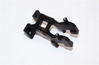 Aluminium Spoilerbefestigung eloxiert hinten schwarz