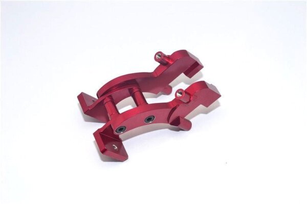 Aluminium Spoilerbefestigung eloxiert hinten rot