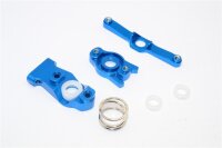 Aluminium Lenk-Set eloxiert blau