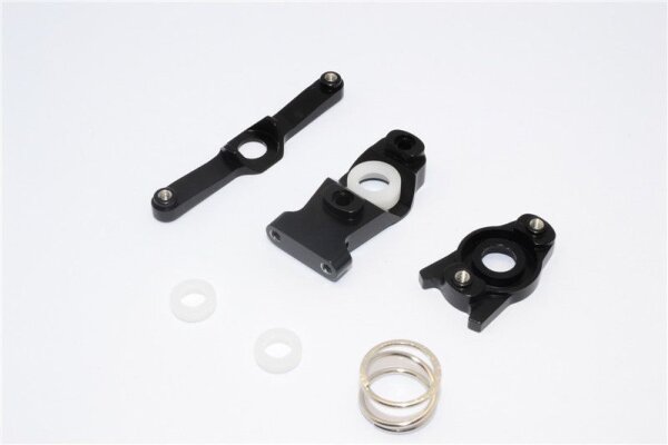 Aluminium Lenk-Set eloxiert schwarz