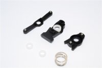Aluminium Lenk-Set eloxiert schwarz
