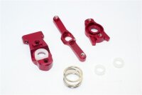 Aluminium Lenk-Set eloxiert rot