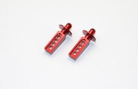 Aluminium Karo-Steher eloxiert vorn rot