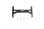 Chassisstrebe Aluminium hinten schwarz