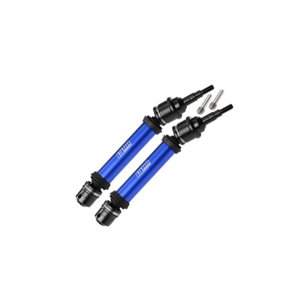 Carbon-Stahl & Alu-Antriebswellen blau