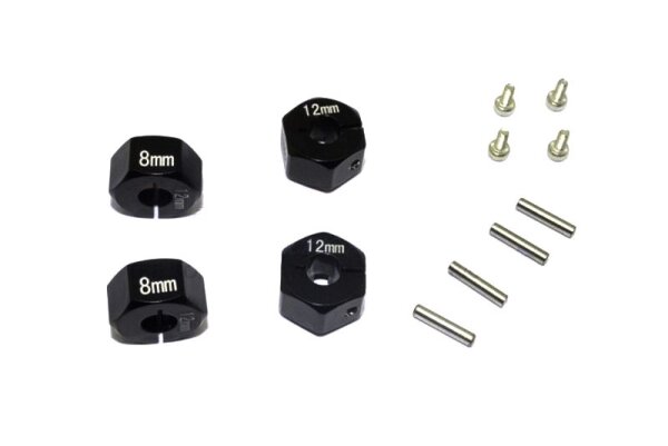 Radmitnehmer Aluminium 8mm schwarz