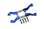 ALUMINUM+STAINLESS STEEL ADJUSTABLE FRONT STEERING TIE ROD -