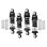 Alu Dämpfer-Set vo 32mm / hi 36mm schwarz
