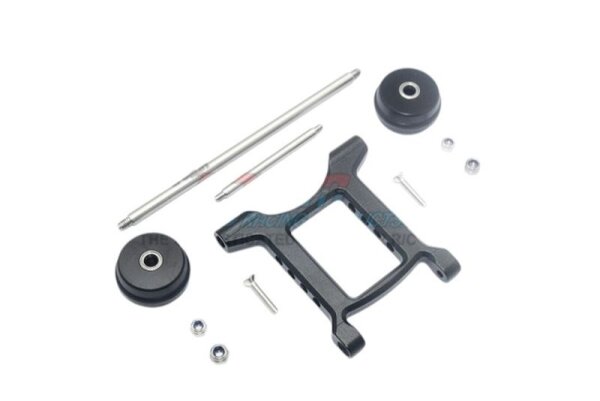 Aluminium Hinteres verstellbares Wheelie schwarz