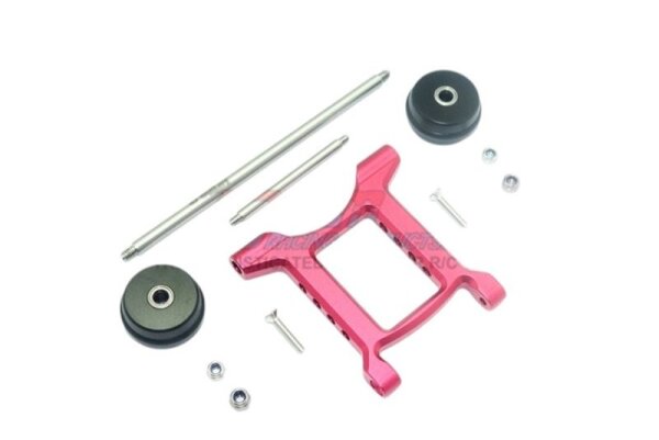 Aluminium Hinteres verstellbares Wheelie rot