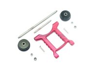 Aluminium Hinteres verstellbares Wheelie rot