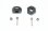 Aluminium Hex Adapters 14x7mm schwarz (2 Stk.)