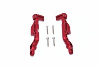 Aluminium Karosseriehalterbefestigung hinten rot