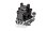 Getriebegehäuse 7075-T6 Aluminium v/h schwarz