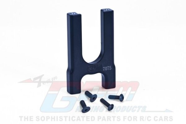 Aluminium Mitteldiffhalter vorne schwarz